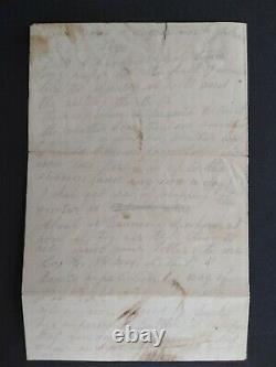 New Hampshire Civil War 1862 New Orleans 15th NH Letter Sheet Soldiers Letter