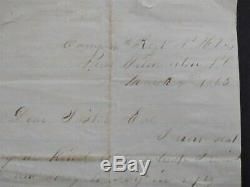 New Hampshire Civil War 1865 03/04 Leonard Gay, 4th NH Soldiers' Letter in NC