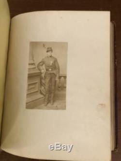 New York City Handwritten Memory Album 1860s Civil War Soldiers Photos Drawing