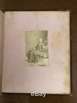 New York City Handwritten Memory Album 1860s Civil War Soldiers Photos Drawing