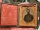 Ninth plate tintype of Civil War soldier in patriotic mat