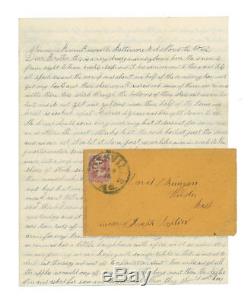 Nov 1862 Civil War Soldier Letter Private Rufus P. Munyan, 18th Connecticut