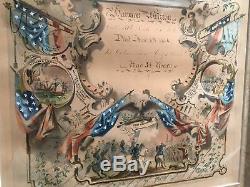 ORIGINAL IDed Identified Civil War KIA Union Soldier Hand Painted Plaque Tintype