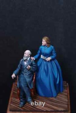 Officer and wife American Civil War 54mm Painted Toy Soldier Pre-Sale Art