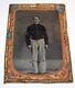 Original CIVIL War Tintype Photo Of Full-length Standing Union Soldier