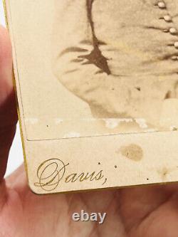 Original Civil War Confederate Young Child Soldier Virginia Cabinet Card photo