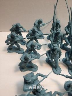 Original Vintage Marx Battle of the Blue and Gray Civil War Soldiers Lot 89 Pcs