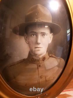 Outstanding CIVIL War Era Picture Frame Soldier Photograph Jack Cenjar Ind.'17