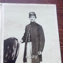 Pair Of Civil War CDV Photographs 16th New Hampshire NH Infantry Soldier