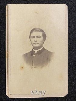 Pekin Illinois IL Identified Civil War Soldier Tax Stamp Antique CDV Photo