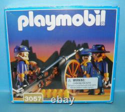Playmobil 3057 Civil War Western Artillery Play Set with Union Soldiers Sealed