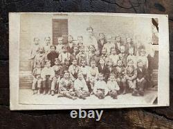 Preserved Civil War album 50 CDVs Philadelphia family 4 soldiers + schoolhouse