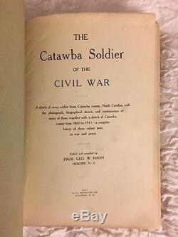 RARE 1911 Catawba Soldier of the Civil War, Hickory, North Carolina, Confederate