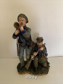 RARE American Civil War Texas Soldiers Large Resin Figurine 13 by PPL 1995 VTG
