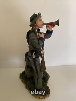 RARE American Civil War Texas Soldiers Large Resin Figurine 13 by PPL 1995 VTG