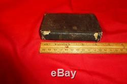 RARE Civil War 1863 New Testament BIBLE FRONT SOLDIER'S FILLED OUT ID LABEL