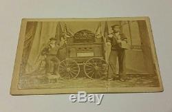 RARE Civil War CDV Wounded Disabled Soldier Fort Fisher Explosion Photo Stantons