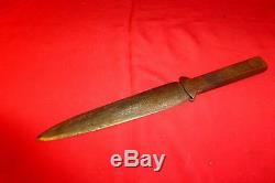 RARE ORIG CIVIL WAR SOLDIER'S 12 BELT KNIFE OR DAGGER -VERY LIKELY CONFEDERATE