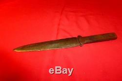 RARE ORIG CIVIL WAR SOLDIER'S 12 BELT KNIFE OR DAGGER -VERY LIKELY CONFEDERATE