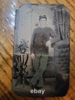 RARE Original Period Civil War Soldier Tin Type