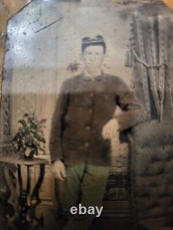 RARE Original Period Civil War Soldier Tin Type