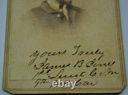 RARE Signed Civil War Identified Soldier Jones 9th Indiana Cavalry 121 Infantry