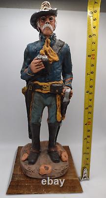 ROD MENCH Civil War Soldier Sculpture SIGNED U. S. Army 10 Tall Beautiful