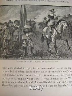 Rare 1889 American Soldier Indians Revolution War 1812 Mexican CIVIL War Custer