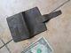 Rare Antique Multi Pocket CIVIL WAR Soldier's Wrap Around Leather Wallet, GIFT