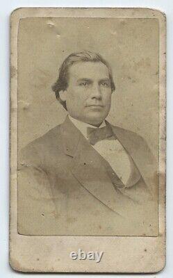 Rare CDV Civil War Soldier Indian Fighter Samuel McLean Pollock 6th Iowa Cavalry