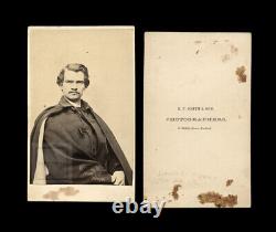 Rare CDV Photo Civil War Soldier Captain DANIEL CLARK 5th MAINE KIA In Virginia