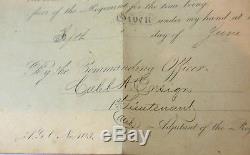 Rare Civil War document lot (3), gruesome death, 1st Michigan regiment, soldier
