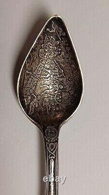 Rare Gettysburg Battle CIVIL War Figural Soldier Sterling Silver Souvenir Spoon