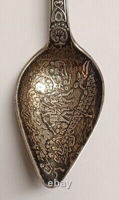 Rare Gettysburg Battle CIVIL War Figural Soldier Sterling Silver Souvenir Spoon