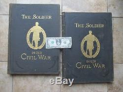 Rare HUGE Antique Classic 2-Volume Set, THE SOLDIER IN OUR CIVIL WAR, GIFT