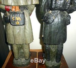 Rare Vintage 2 Dunning Industries 1971 Union Confederate CIVIL War Soldier Lamps
