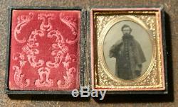Rare antique Civil War Era tintype or ambrotype with soldier