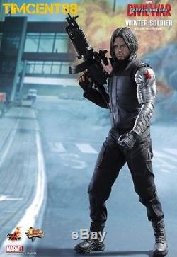 Ready Hot Toys Captain America Civil War 1/6 Winter Soldier Bucky Sebastian Stan