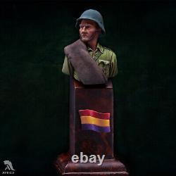 Republican Soldier at Spanish Civil War Painted Toy Bust Pre-Sale Museum