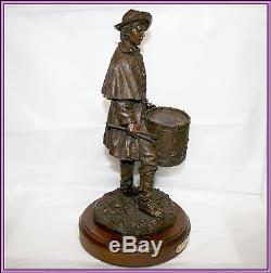 Ron Tunison CSA C. S. A Drummer Boy Confederate Civil War Soldier Bronze Sculpture