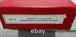 Ron Wall American Civil War Set 32 Confederate Infantry at Ease New Boxed RARE
