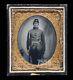 Ruby Ambrotype Armed Civil War Soldier / Infantry 1860s Photo