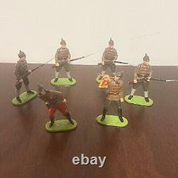 Russian Civil War Metal Painted Soldiers Lot of 6 54mm