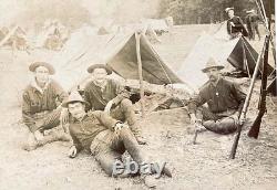 SPAN-AM WAR SOLDIERS at CIVIL WAR BATTLE OF THOROUGHFARE GAP BATTLEFIELD PHOTO