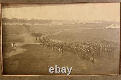 SPANISH AMERICAN WAR/SOLDIERS DRILL/BATTLE Circa 1898 Tents Horse Drawn Cart