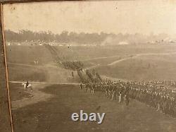 SPANISH AMERICAN WAR/SOLDIERS DRILL/BATTLE Circa 1898 Tents Horse Drawn Cart