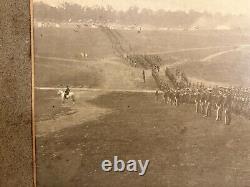 SPANISH AMERICAN WAR/SOLDIERS DRILL/BATTLE Circa 1898 Tents Horse Drawn Cart