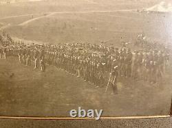 SPANISH AMERICAN WAR/SOLDIERS DRILL/BATTLE Circa 1898 Tents Horse Drawn Cart