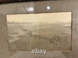 SPANISH AMERICAN WAR/SOLDIERS DRILL/BATTLE Circa 1898 Tents Horse Drawn Cart