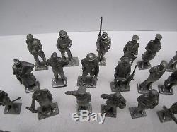 Set of 100 Franklin Mint Miniature Pewter Soldiers Civil War, Vietnam, WWI WWII